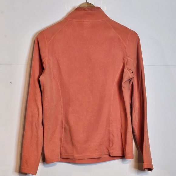 The North Face Glacier 1/4 Zip Fleece Pullover Wmns Medium Tropical Coral #A7YP - Picture 2 of 11